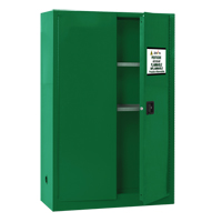 Armoire de rangement pour pesticides, 45 gal., 65" h x 43" l x 18" p - Produits de sécurité Zenith 