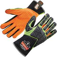 Gants &agrave; dos absorbeur d'impacts ProFlex 925F(X), 2T-Grand, Paume en Cuir refendu, Poignet &agrave; enfiler - Ergodyne 17906