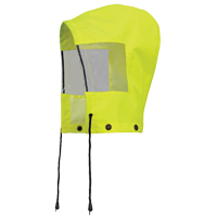 6037H Capuchon pour manteau de s&eacute;curit&eacute; imperm&eacute;able pour le contr&ocirc;le de la circulation, Jaune lime haute visibilit&eacute;, Polyester - Pioneer V1190560-O/S