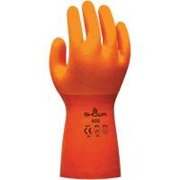 Atlas 620 Glove, Size Large/9, 12" L, PVC, Cotton Inner Lining, 63-mil - Showa 620L-09