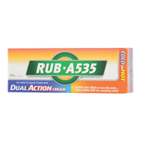 Soulagement chaleur Rub A535, Cr&egrave;me, Analg&eacute;sique - PIP Global Safety FA369837