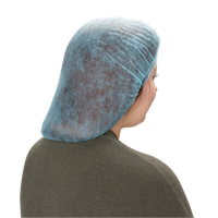 Bonnet bouffant pliss&eacute;, Polypropyl&egrave;ne, 21", Bleu - Produits de sécurité Zenith 
