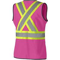 139PK Veste de s&eacute;curit&eacute; pour femme, Rose, T-petit, Polyester - Pioneer V1021840-XS