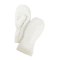 Mitaines d'hiver en cuir fleur de premi&egrave;re qualit&eacute; doubl&eacute;es de boa, Taille Grand, Mitaine - Produits de sécurité Zenith 