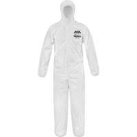 MicroMax&reg; Coveralls, 4X-Large, White, Microporous - Lakeland EMN428-4X