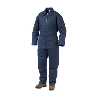 Lined Twill Coveralls, Men's, Navy Blue, Size Small - Tough Duck 712111-NY-S