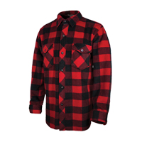 Chemise &agrave; carreaux en molleton solaire, Hommes, 2T-Grand, Rouge - Tough Duck I96421-RED-2XL