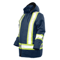 Safety Parka, Navy Blue, 4X-Large - Tough Duck S15731-NAVY-4XL