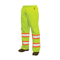 300D Safety Rain Pant, Polyester, X-Large, High Visibility Lime-Yellow - Tough Duck S37411-FLGR-XL