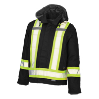 Manteau de s&eacute;curit&eacute;, Noir, 4T-Grand - Tough Duck S45731-BLACK-4XL