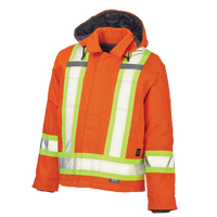 Manteau de s&eacute;curit&eacute;, Orange haute visibilit&eacute;, 3T-Grand - Tough Duck S45721-ORG-3XL