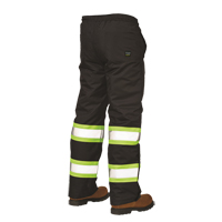 Pantalons &agrave; enfiler de s&eacute;curit&eacute; doubl&eacute;s, Polyester, 3T-Grand, Noir - Tough Duck S61421-BLACK-3XL