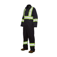 Unlined Safety Coveralls, 3X-Large, Navy Blue - Tough Duck S79221-DKNVY-3XL