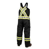 Salopettes de s&eacute;curit&eacute; doubl&eacute;e, Polyester/Polyur&eacute;thane, Grand, Noir - Tough Duck S79811-BLACK-L