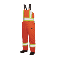 Salopettes de s&eacute;curit&eacute; doubl&eacute;e, Polyester/Polyur&eacute;thane, 4T-Grand, Orange haute visibilit&eacute; - Tough Duck S79831-SLDOR-4XL