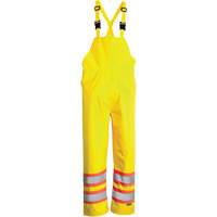 Open Road&reg; Bib Pants, Polyester, X-Large, High Visibility Lime-Yellow - Viking 6323PG-XL