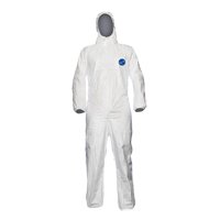Coveralls, X-Large, White, Tyvek&reg; 500 - Dupont Personal Protection TY198S-XL