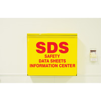 Armoire de rangement pour fiches signal&eacute;tiques, Anglais, Compris reliures - Accuform NMC ZRS389