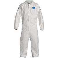 Coveralls, X-Large, White, Tyvek&reg; 400 D - Dupont Personal Protection TD125S-XL