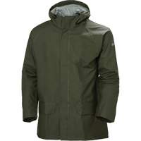 Mandal PVC-Coated Rain Jacket, Polyester, Medium, Green - Helly Hansen 70129-480-M