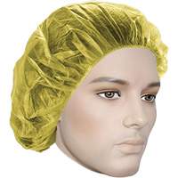 Bonnets bouffants, Polypropyl&egrave;ne, 24", Jaune - Ronco 170Y-24