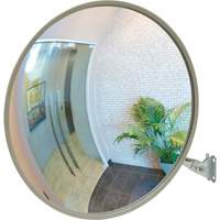Convex Mirror with Telescopic Arm, Indoor/Outdoor, 12" Diameter - Zenith Safety Products 