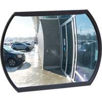 Roundtangular Convex Mirror with Bracket, 12" H x 18" W, Indoor/Outdoor - Zenith Safety Products 