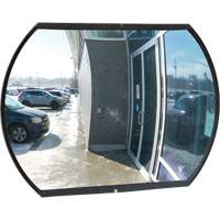 Miroir convexe rectangulaire/rond avec support, 20" h x 30" la, Int&eacute;rieur/Ext&eacute;rieur - Produits de sécurité Zenith 