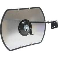 Roundtangular Convex Mirror with Bracket, 18" H x 26" W, Indoor/Outdoor - Zenith Safety Products 