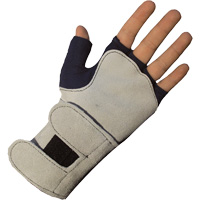 Anti-Impact Glove with Wrist Support, Cotton, Left Hand, X-Small - Impacto 703-10-XSL