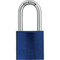 Cadenas de s&eacute;curit&eacute;, Bleu, Cl&eacute;s diff&eacute;rentes, Aluminium, Largeur de 1-1/2" - Abus AU-72IB40-HB40-BLUE