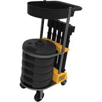 Chariot de transport avec plateau pour barri&egrave;re PLUS, 75' lo, M&eacute;tal, Noir - Banner Stakes PL4000-BT