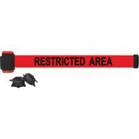 Wall Mount Barrier, Plastic, Magnetic Mount, 7', Red Tape - Banner Stakes MH7007