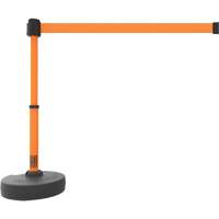 PLUS Barrier Post Set, Plastic, 42" H, Orange Tape, 15' Tape Length - Banner Stakes PL4103