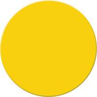 Marqueur robuste pour le sol Tough-Mark, Cercle, 3,5" lo x 3,5" la, Jaune, Poly&eacute;thyl&egrave;ne - Accuform NMC PTP208YL