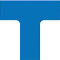 Tough-Mark Heavy-Duty Floor Marking, T, 6" L x 6" W, Blue, Polyethylene - Accuform NMC PTP207BU