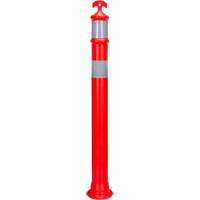 Poteau d&eacute;lin&eacute;ateur &agrave; visibilit&eacute; &eacute;lev&eacute;e &agrave; dessus en T, 42" h, Orange - Produits de sécurité Zenith 