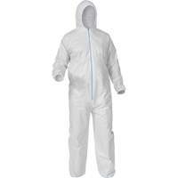 Protective Coveralls, X-Large, White, Microporous - Ronco 40-261-XL