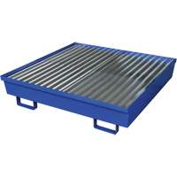 Palette de confinement des d&eacute;versements en acier, Capacit&eacute; de d&eacute;versement 92 gal. US, 54" x 54,25" x 12" - Eagle Mfg. 1640ST