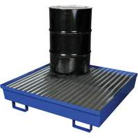 Palette de confinement des d&eacute;versements en acier, Capacit&eacute; de d&eacute;versement 92 gal. US, 54" x 54,25" x 12" - Eagle Mfg. 1640ST