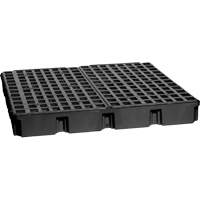 Plateforme de d&eacute;versement modulaire, Capacit&eacute; de d&eacute;versement 60,5 gal. US, 51,5'' x 51,5'' x 6,5" - Eagle Mfg. 1635BD