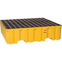 Palette de confinement des d&eacute;versements, Capacit&eacute; de d&eacute;versement 132 gal. US, 51" x 52,5" x 13,75" - Eagle Mfg. 1640ND