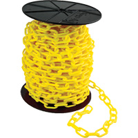 Plastic Chains, Yellow, 1.5" Link, 200' Length - Mr. Chain 30102