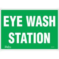 "Eye Wash Station" Sign, 7" x 10", Vinyl, English - Zenith Safety Products 