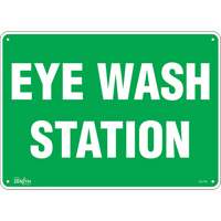 "Eye Wash Station" Sign, 10" x 14", Plastic, English - Zenith Safety Products 