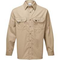 Chemise de travail de luxe 7 oz UltraSoft, 2T-Grand, Khaki - IFR Workwear UPK650-2XL