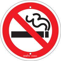 Enseigne de s&eacute;curit&eacute; conforme &agrave; la CSA - No Smoking, 6" x 6", Plastique, Pictogramme - Produits de sécurité Zenith 