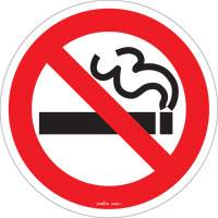 Enseigne de s&eacute;curit&eacute; conforme &agrave; la CSA - No Smoking, 12" x 12", Vinyle, Pictogramme - Produits de sécurité Zenith 