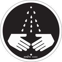 Wash Your Hands CSA Standard Safety Sign, 6" x 6", Plastic, Pictogram - Zenith Safety Products 