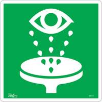 Eye Wash CSA Standard Safety Sign, 12" x 12", Vinyl, Pictogram - Zenith Safety Products 